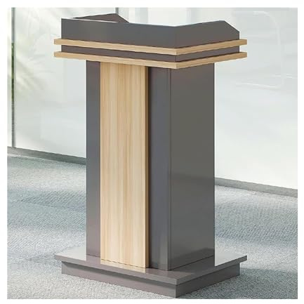 Generico Podio in Legno Resistente - Leggio Professionale per Insegnanti, relatori e oratori - 30x40x100 cm - Ideale per conferenze, Eventi, Reception, discorsi in pubblico