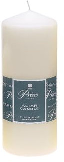 Price's Candles - Altar Candle - Unscented - Up to 50 Hour Burn Time - Smokeless & Dripless