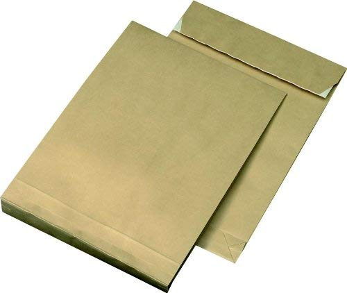 25 Faltentaschen Versandtaschen E4 m. 4cm Falte 150g/m²