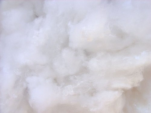 pemmiproducts Füllwatte, 100% Polyester, Weiss, silikonisiert, 5 kg, fein, Bastelwatte, Füllmaterial, Watte