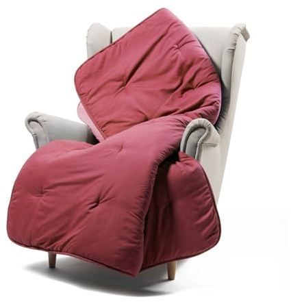 CALEFFI Scaldotto - Plaid Divano e Letto 130x170 cm Morbida Microfibra Calda Avvolgente, Copridivano e Copriletto Trapuntato Artigianale e Lavabile, Coperta Copri Divano e Copri Letto Ottimo Comfort