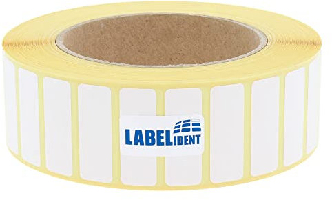 Thermoetiketten - 36 x 12,7 mm - 3.500 Thermodirekt Etiketten Eco selbstklebend auf Rolle, 76 mm Kern