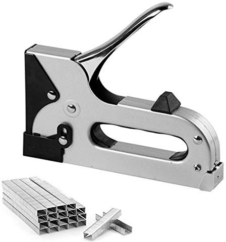 Handtacker Set Kleiner Werkzeugtacker Mit 1000 Klammerntacker-Set,Tackerpistole,Schwerlast Heftklammer/Stift-Nagelpistole Zur Befestigung Von Material, Zimmerei, Möbeln, Türen Und Fenstern (Splitter)