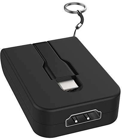 YHMC JXT ADT USB Tipo C Llavero Adaptador portátil a HDMI 4K VGA 1080P Mini DisplayPort DP 4K 60Hz convertidor for MacBook Samsung S9 / S8 +