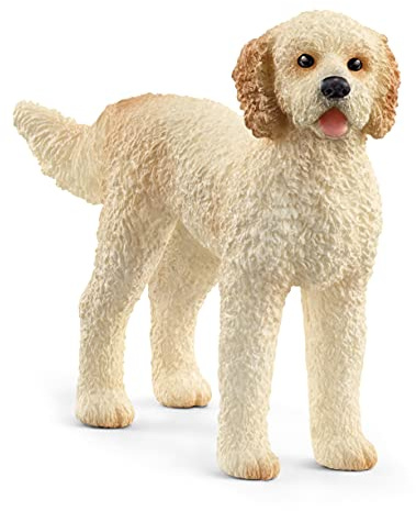 Schleich Farm World | Goldendoodle 13939 | 2 x 8 x 5 cm | Spielfigur ab 3 Jahren | schleich Bauernhof Spielfigur | detailgetreue Tierfigur | Geschenk für Jungen und Mädchen