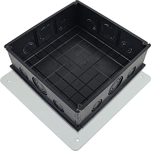 Unterputz Abzweigdose 150x150 schwarz mit Vorprägung