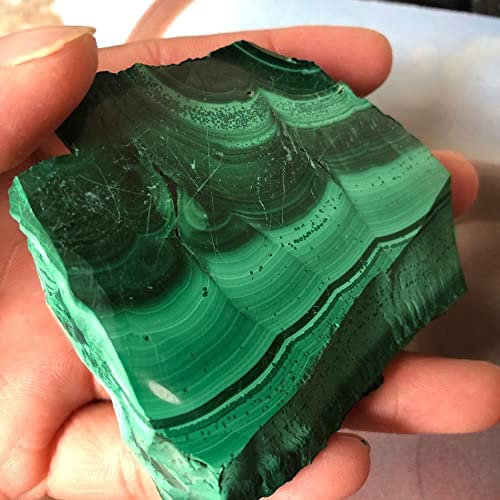 XUQULI 170g-200g Natürliche Schönheit Malachit kann for die Heimdekoration verwendet Werden Heilende Chakra-Steine