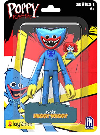 Poppy Playtime Roblox 12,7 cm Action Figures - Huggy Wuggy Scary, Bleu, 5 inch