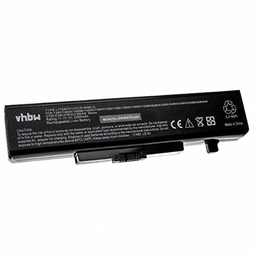 vhbw batteria compatibile con Lenovo M5400 Touch, V480A-IFI, V490u, M5400, V480c, V480u, V480s-IFI notebook (5200mAh, 11,1V, Li-Ion)