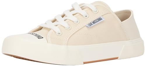 Love Moschino Damen Sneakers, Milch, 37 EU