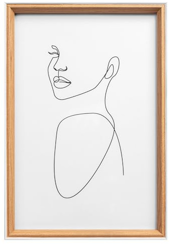 walther design Bilderrahmen Silhouette Holzrahmen, 15x20 cm, buche, NW520P