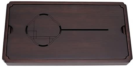 Caja De Mesa Con Bandeja De Té De Gongfu Chino Con Almacenamiento De Agua, Bandeja De Té De Drenaje De Almacenamiento De Agua China De Madera, Bandeja de Té Doméstico Decorativo Simple(Small)
