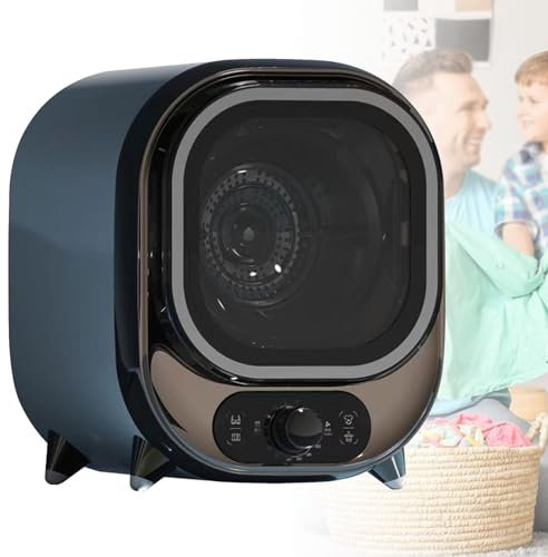 Hydravex Secadora de Condensador Pequeña, Secadora Portátil Compacta de 5 Kg de Capacidad, Secadora de Condensador Pequeña, Secadora con Capacidad de Carga de 0,8 Kg, para Hogar, Apartamentos,Blue1