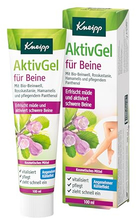 Kneipp AktivGel für Beine - Mit Bio-Beinwell, Rosskastanie, Hamamelis und pflegendem Panthenol - Angenehmer Kühleffekt - 100ml