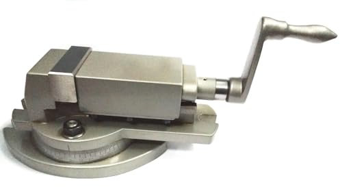 Buyohlic Étau pivotant pour fraiseuse à base pivotante, inclinable, étau d'angle (7,6 cm, largeur de la mâchoire 75 mm)