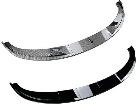 zjxwnb Auto Frontspoiler für BMW 5 Series E60 E61 2005-2010, Auto Frontlippe Lippen Flügel Frontstoßstange Bumper Spoiler Protector Splitter,Bright Black