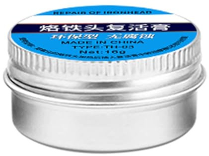 JUYAXIN Pointe de fer à souder antiadhésive en étain pour pâte à crème oxyde, pointe de fer à souder rafraîchit la pointe de l'étain Activato