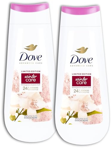 2 er Pack Dove Duschgel Duschcreme Advanced Care Winter Care mit Wintergewürz & Jasminduft2 x 225 ml