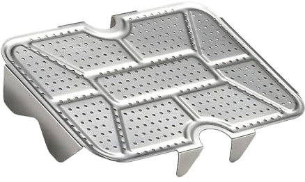 Rejilla de cocción al vapor, rejilla de cocción al vapor con inserto de vapor, bandeja multifunción apagada, bandeja al vapor con red en la parte