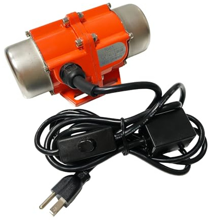 100W Concrete Vibrator Industrial Vibration Motor Single Phase AC 110V 3600rpm Motor Vibrating Source For Silo Hopper Shaking Table With US Power Plug