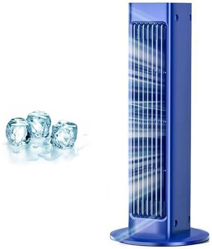 Aire Acondicionado portátil- Enfriador de Pared, Mini Enfriador de Aire - Instalación sin taladros, 3 velocidades, enfriamiento instantáneo en 10 Segundos, Nuevo Mini Enfriador portátil Blue