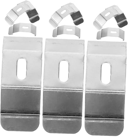 TOYZFRIENDY 12 Piezas Soporte Doble para Barra de Cortina Soporte Central Ajustable para Montaje Pared Compatible con Persianas y Cortinas Duradero y Fácil Instalación