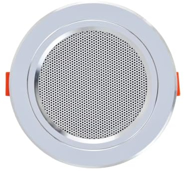 Paaruter Mini Haut-Parleur de Plafond 12 W HiFi Stéréo Haut-Parleur Home Cinéma Système Sonore Sonorisation -Plan Salle de Bain