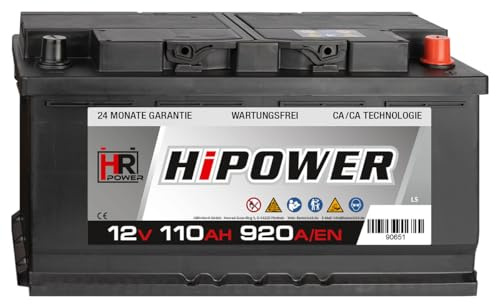 HR Autobatterie 12V 110Ah 920A/EN Blei-Säure