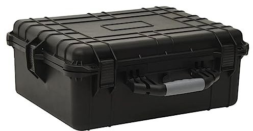 Tomostar Mallette de Transport, Mallette Rigide d’extérieu Étui de Protection Valise de Protection pour Appareil Photo Valise de vol Portable Noir 55x43x21 cm PP