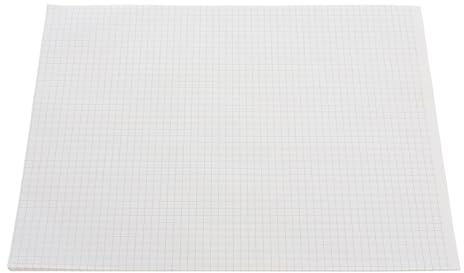 Générique Bloc-notes Quadrillé A4 40 Feuilles Papier Épais Cahier à Papier Millimétré Mathématique Grand Format pour Étudiants Dessin Résistant et Multi-usages