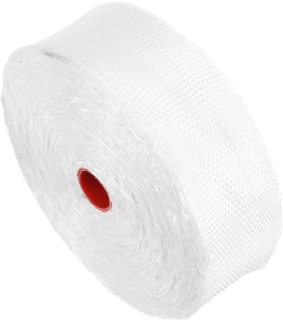cinta aislante, Cinta aislante de fibra vidrio sin adhesivo, cinta for escapes, protección térmica for soldadura(2500.00X2.50X0.10CM)