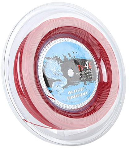 Jiawu Polyester Tennissnöre 200 M Rulle – 4G Slitstark Offensiv Racketsträng, Slitstark med Förbättrad Styrka och Elasticitet för Förbättrade Spelare Gym Utomhussport