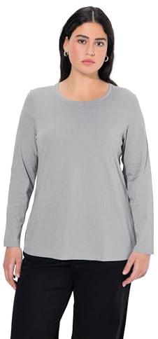 Ulla Popken Damen Langarm-Shirt Langarmshirt (1er Pack)
