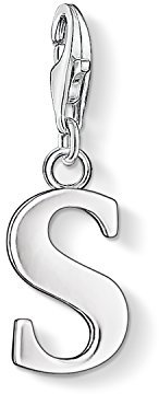 Thomas Sabo Damen Charm-Anhänger S Buchstabe Charm Club 925 Sterling Silber 0193-001-12