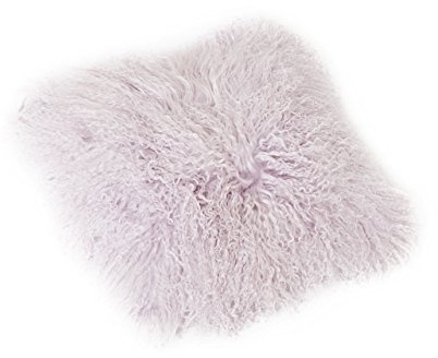 Reissner Lammfelle Tibet Lammfell Kissenbezug langflorig 30x30cm JAY103 Farbe hell lila (Tops)