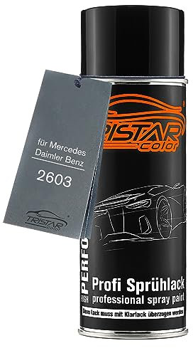 TRISTARcolor Autolack Spraydose für Mercedes/Daimler Benz 2603 Orange Unimog Trucks Basislack Sprühdose 400ml