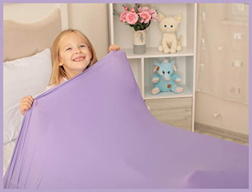 Couverture de compression sensorielle | Drap de lit en lycra pour enfants et adultes | Sensation relaxante profonde, libération d'ocytocine | Aide à soulager : SPD, anxiété, TDAH, autisme et plus |