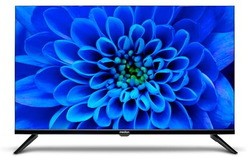 MEDION 80 cm (32 Zoll) HD Fernseher (Triple Tuner Receiver DVB-T2 DVB-C DVB-S2, 2 x HDMI, USB, Mediaplayer, VESA, CI+, MD 832000)