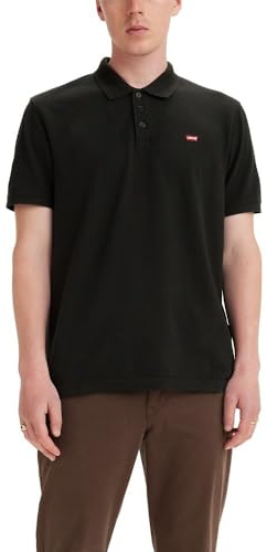 Levi's Housemark Polo, T-shirt Uomo, Mineral Black, XL