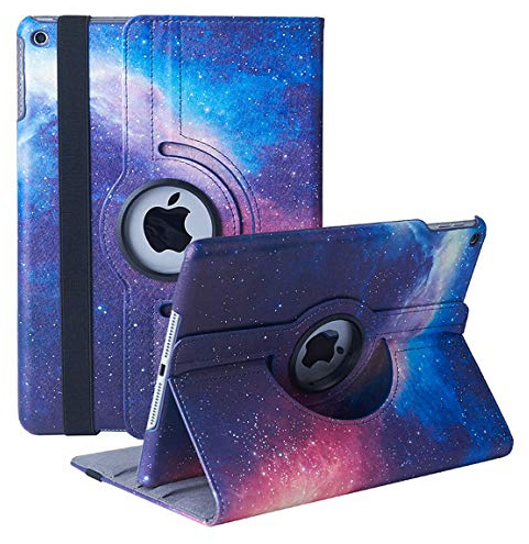 Hülle für iPad 10.2 7./8./9. Generation (2021/2020/2019) - 360 Grad verstellbare Schutzhülle mit Auto Schlaf/Aufwach (Galaxy)
