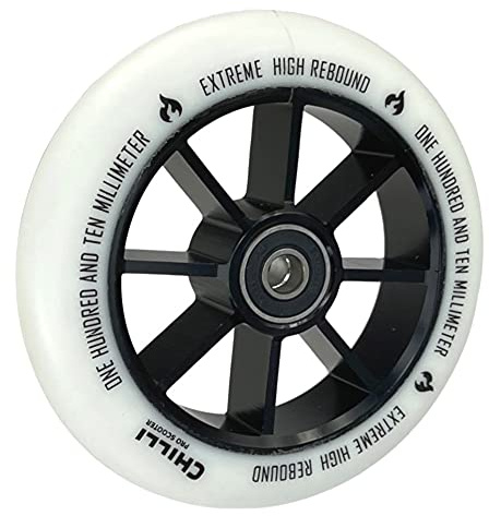 Chilli Pro Stunt-Scooter Spoked Base Rolle 110mm (Schwarz/PU Weiß)