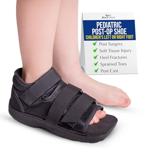 Pediatric Post-Op Shoe for Kids: Ideal for Recovery From Foot and Toe Fractures, Surgery, Sprains - Fits Children's Sizes 11-7, Left or Right Foot