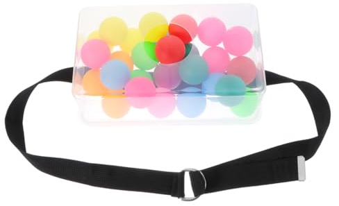 Toddmomy Twerk Pong: 1 unidad para niños y adultos, juego de fiesta Twerk Pong con cintura con 30 pelotas de tenis para familias fiesta de Navidad (color aleatorio)