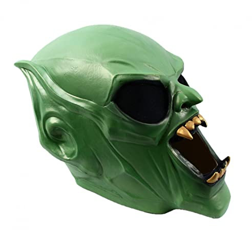WLLLTY Halloween mask Goblin Mask Movie Fancy Dress Props Halloween Cosplay Party Costume Props Green Latex Mask