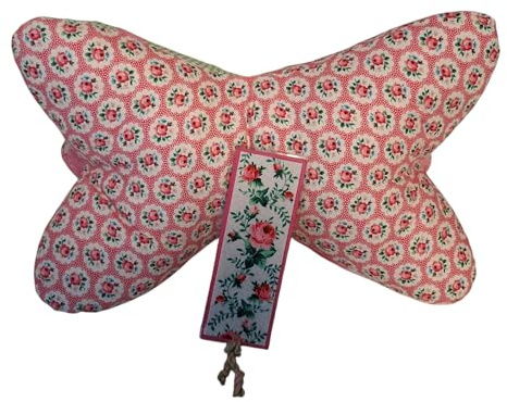Bastel-Stall by Wetzel Leseknochen Landhaus Rosen | Polyester Faserbällchen Füllung, Öko Tex 100, Mittlere Härte, Waschbar, Mit Geschenkbanderole