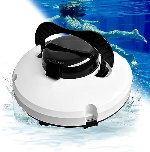 RayGenius Intelligent Cordless Pool Cleaners, Wall Climbing Pool Cleaning Robot, for Above Ground & In-Ground Pools, Fully Automatic Pool Vacuum Cleaner,White