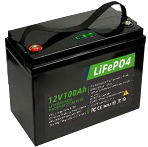 WILLQ Batería Litio LiFePO4 12V 100Ah 50A BMS 2000+ batería fosfato Hierro y Litio Ciclo Profundo con Pantalla Digital para Aplicaciones RV/Camper/Fuera de la Red batería Respaldo