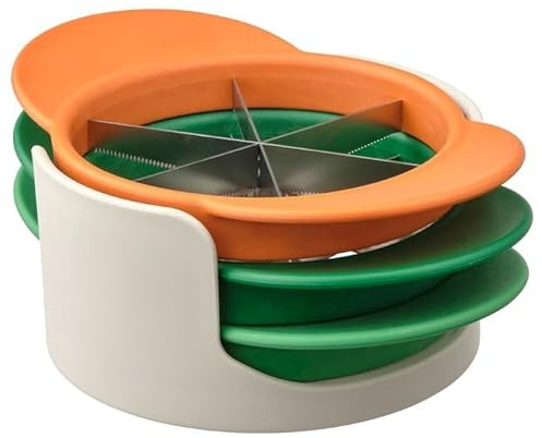 UPFYLLED Mixed Colour Fruit Cutter Set - Effortless Fruit Preparation in Style, Set of 4, Mixed Colours