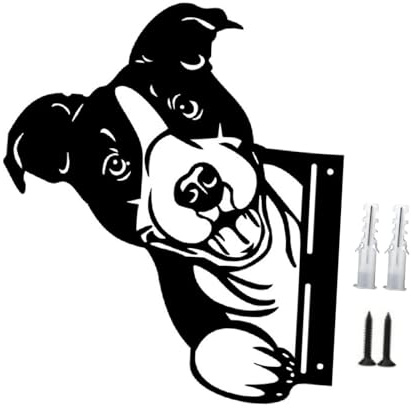 Ronyme Animal Metal Art Metal Animal Yard Art Garden Stakes, Outdoor Decor Garden Animal Silhouette for Lawn Home Courtyard, dog