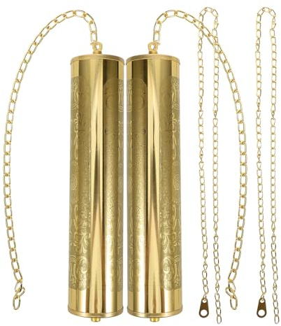 Housoutil Dekorativer Hammer für Pendeluhr aus Metall hohl mit mechanischer Kette Zubehör für traditionelle und moderne Pendeluhren